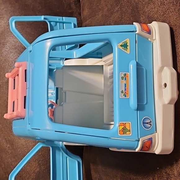 Fisher Price Loving Family Dollhouse Mini-van Car Blue Van 1993 Vintage Vehicle - Picture 5 of 11
